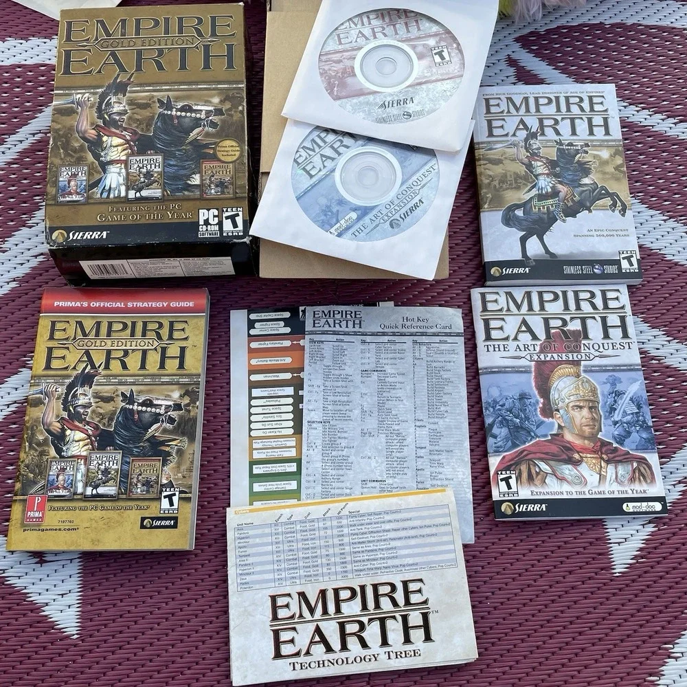 Empire Earth Gold Edition (PC, 2003) The Art Of Conquest Expansion Game Compete